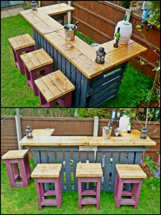DIY Outdoor Bars
 DIY Pallet Outdoor Bars You Can Whip Up In No Time