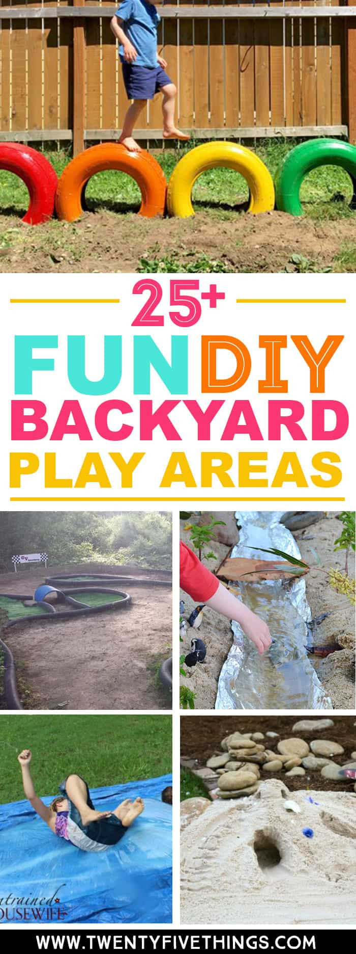 DIY Outdoor Play Areas
 25 Fun DIY Backyard Play Areas The Kids Will Love Fun