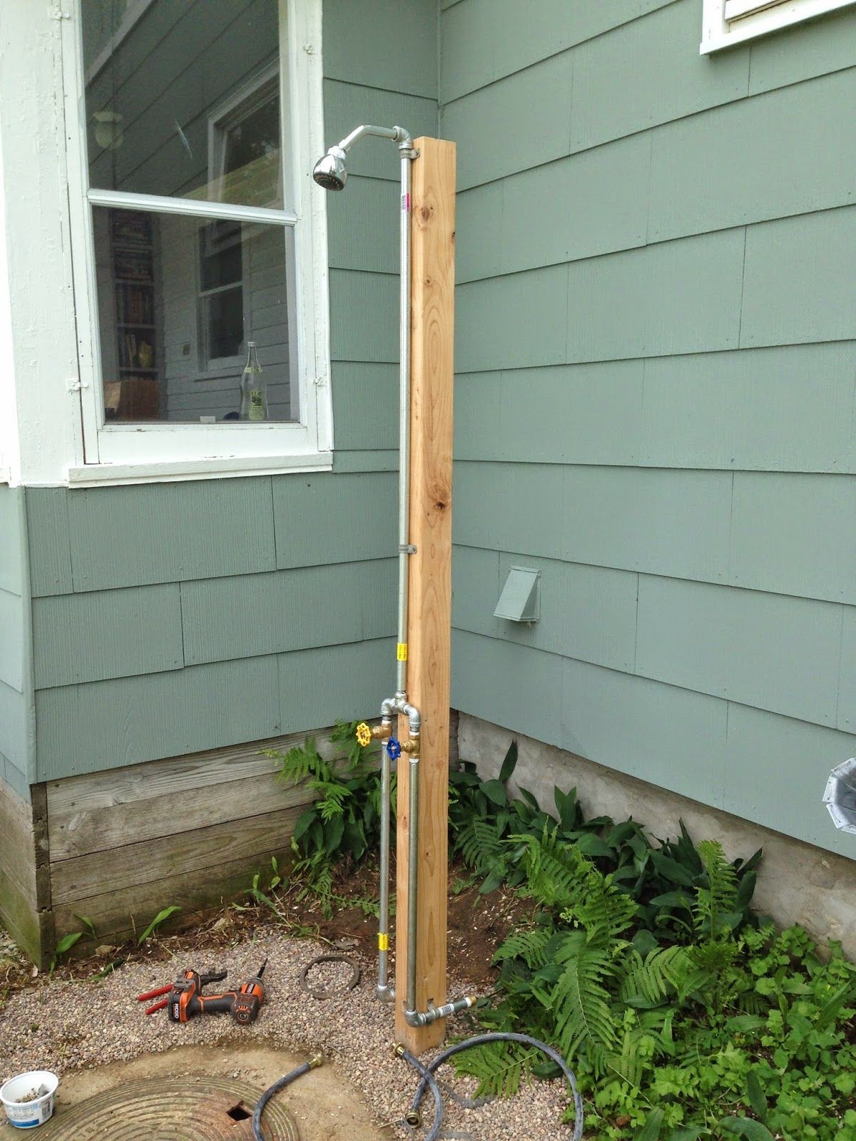 DIY Outdoor Shower Plumbing
 The Outdoor Shower 2 0
