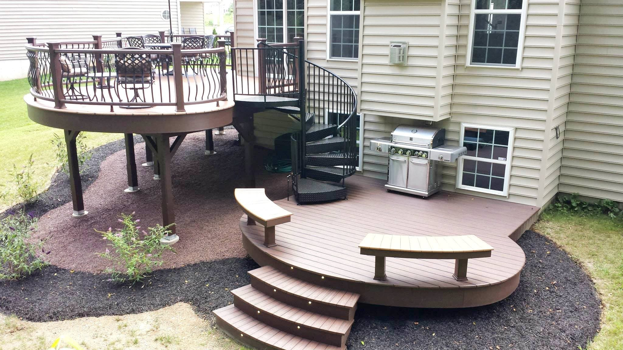 DIY Outdoor Spiral Staircase
 Five Weekend DIY Deck Projects Salter Spiral Stair