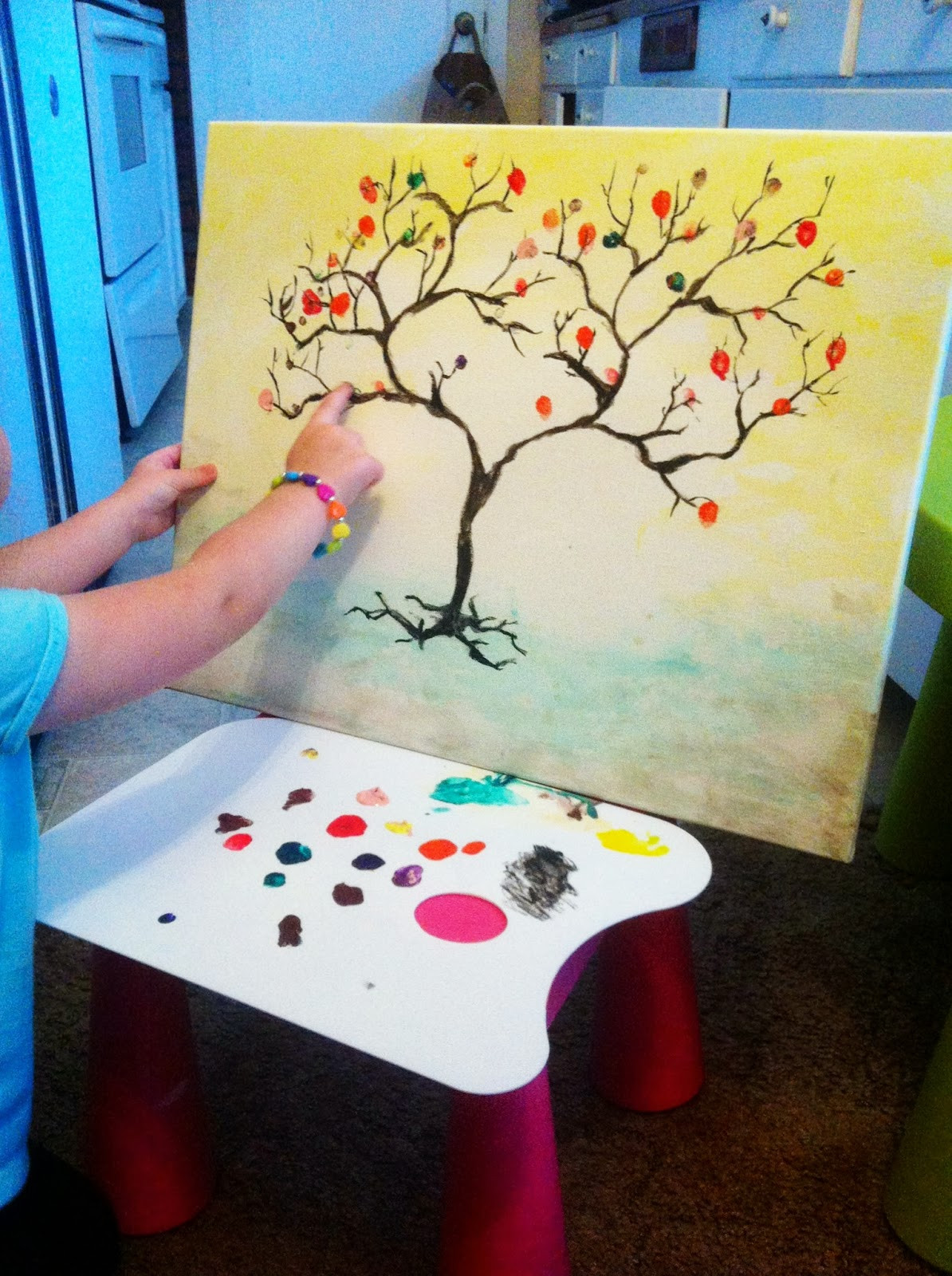 DIY Painting For Kids
 MunchkinTime Autumn Craft For Kids Fingerprint Tree on