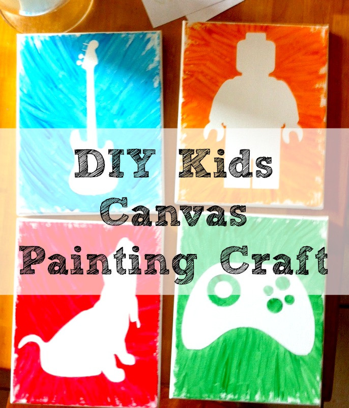 DIY Painting For Kids
 my life homemade DIY Kids Canvas Painting Craft