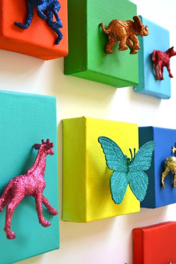 DIY Painting For Kids
 Top 28 Most Adorable DIY Wall Art Projects For Kids Room