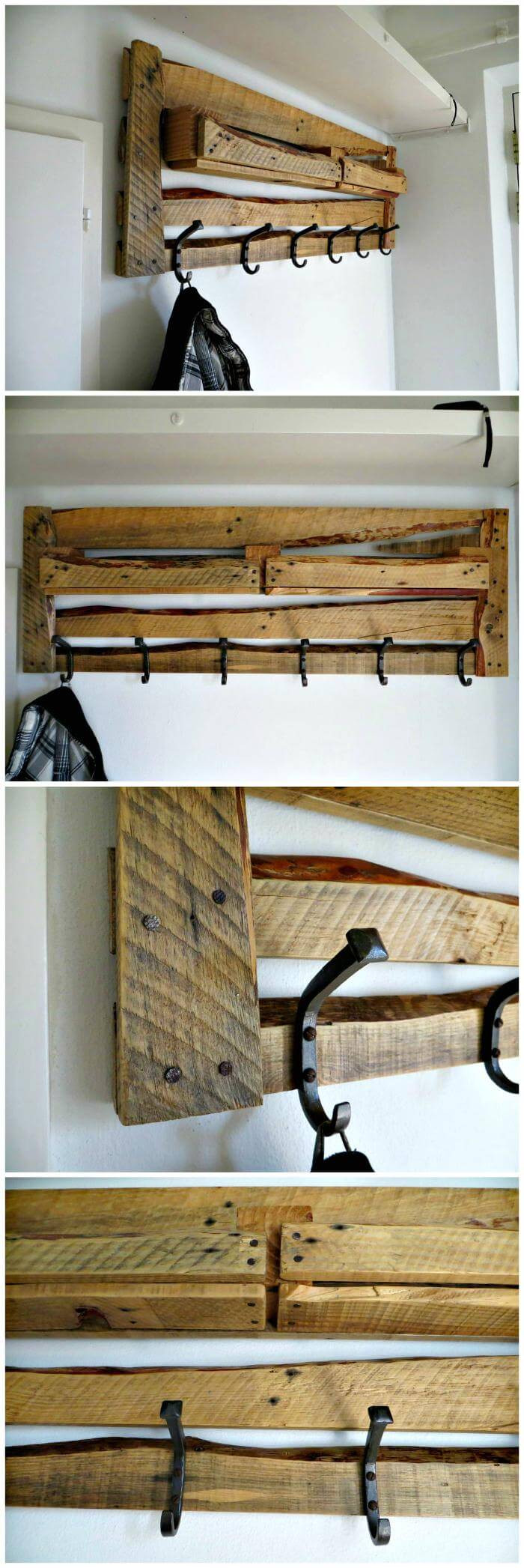 DIY Pallet Coat Rack
 150 Best DIY Pallet Projects and Pallet Furniture Crafts