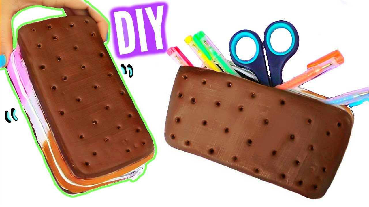 DIY Pencil Box
 DIY Ice Cream Sandwich Pencil Case Squishy Pencil Box