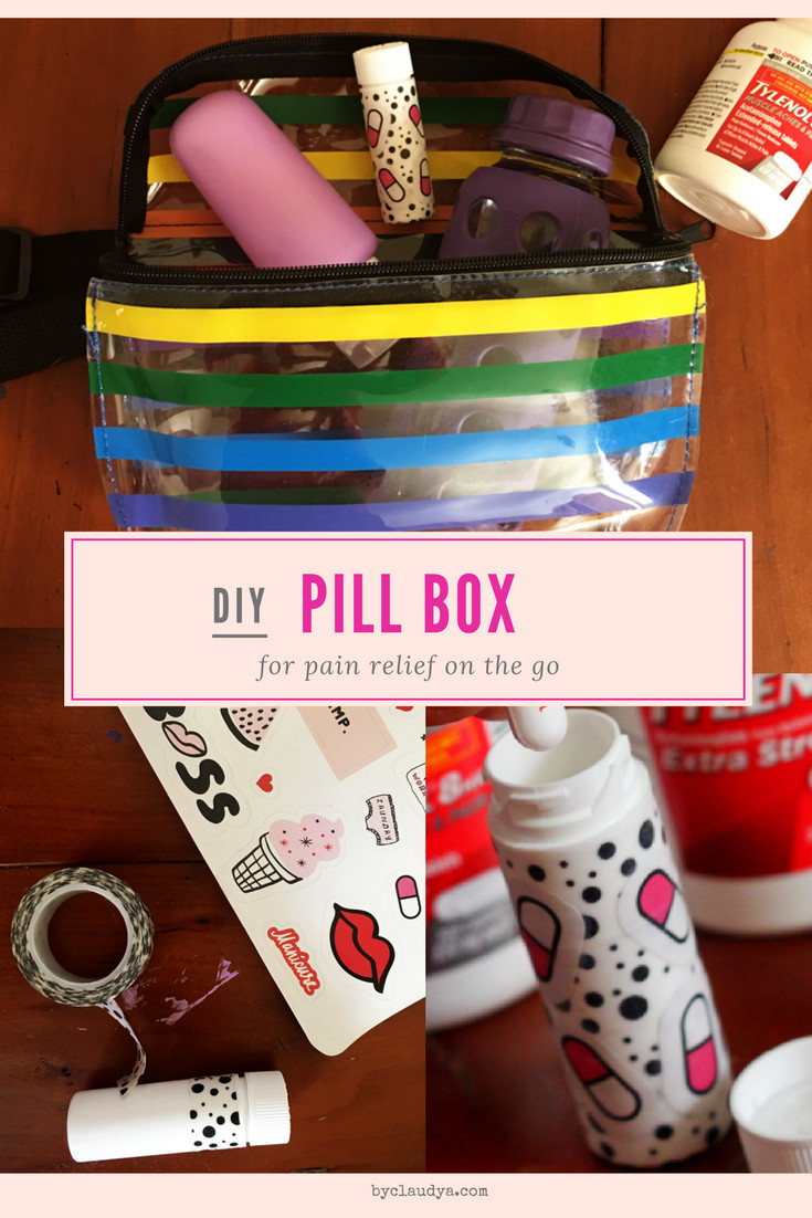 DIY Pill Box
 DIY Pill Box for Pain Relief on the Go