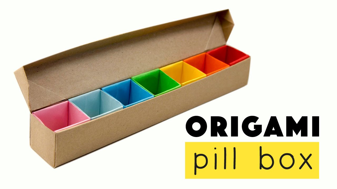 DIY Pill Box
 Origami Pill Box Organizer Tutorial ♥︎ DIY ♥︎