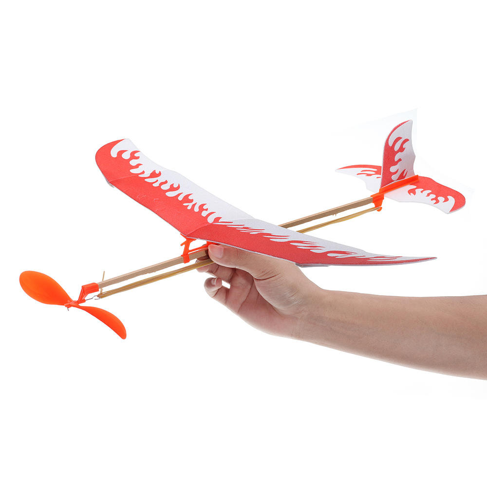DIY Plane Kit
 elastic rubber band powered diy plane toy kit aircraft