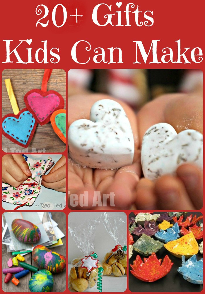 DIY Presents For Kids
 Christmas Gifts Kids Can Make Red Ted Art Make