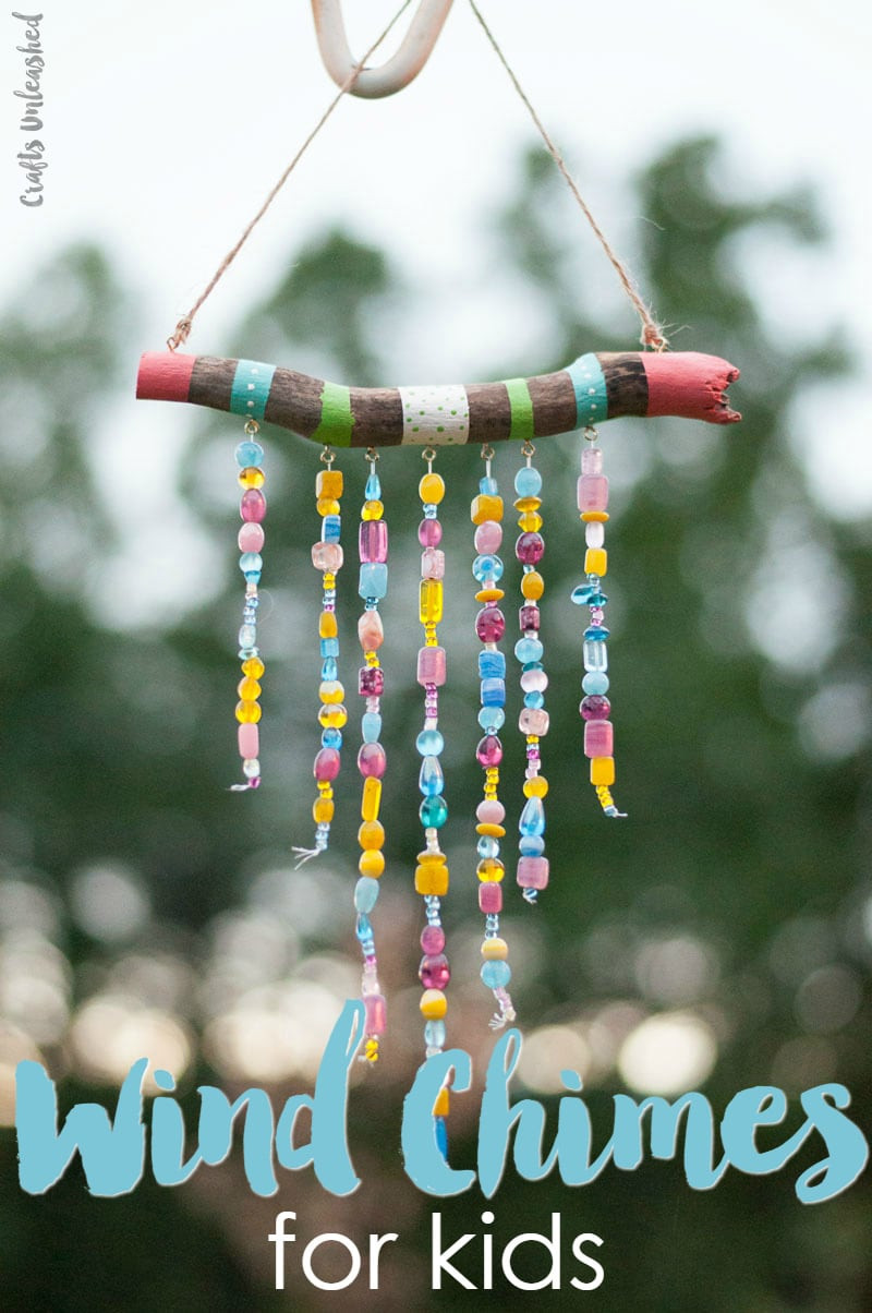 DIY Projects With Kids
 Beaded DIY Wind Chimes For Kids