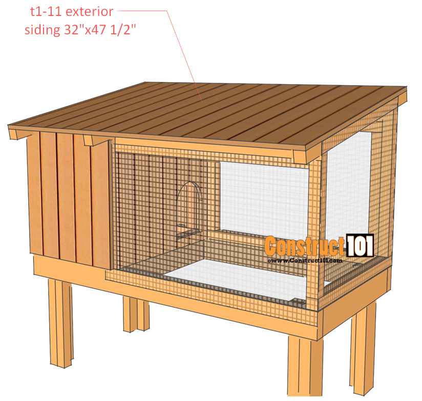 DIY Rabbit Hutch Plans
 Rabbit Hutch Plans Step By Step Plans Construct101