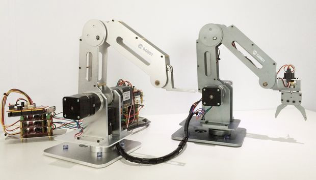 DIY Robot Arm Plans
 Build a Laser Cut and Soldering Dobot Robot Arm