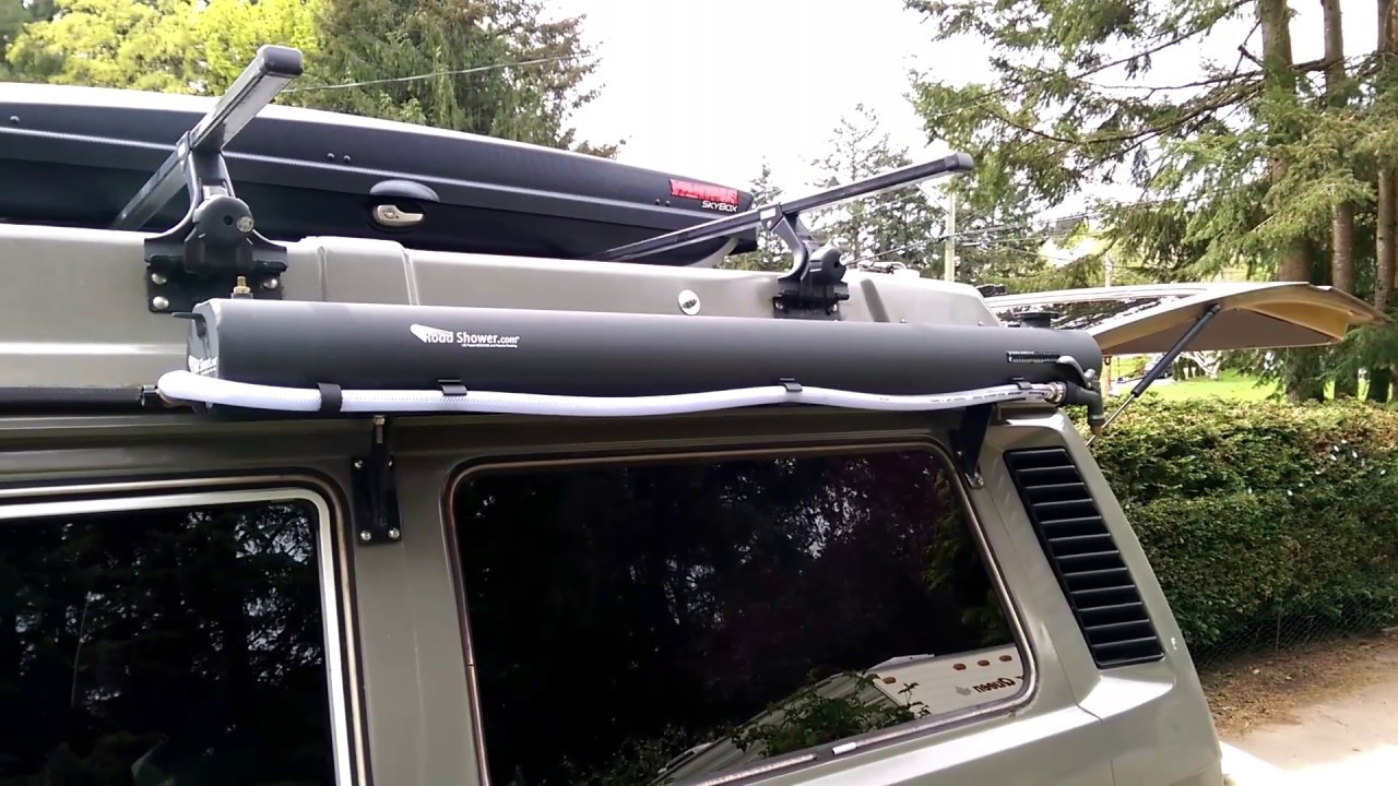 DIY Roof Rack Shower
 Road shower