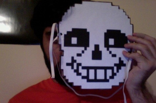 DIY Sans Mask
 Need help with this Sans mask I made Undertale