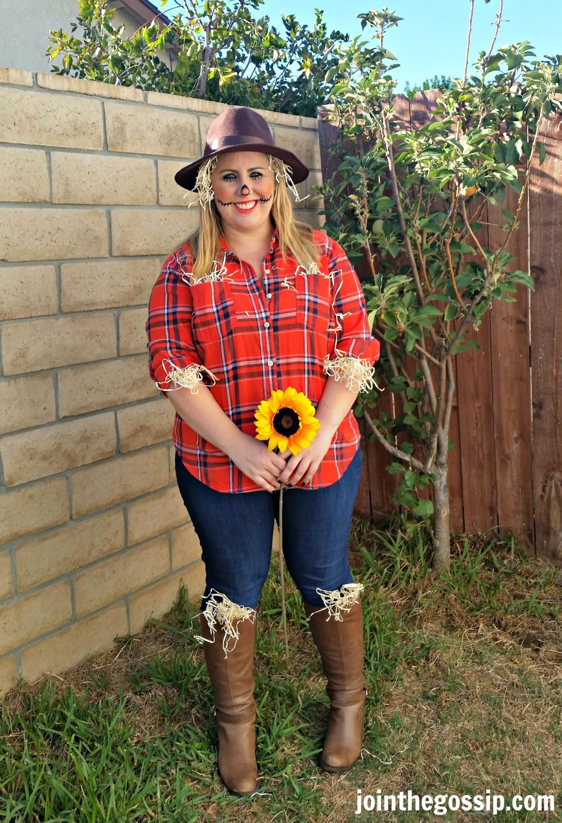 DIY Scarecrow Costume For Adults
 Join The Gossip Scarecrow Halloween Costume