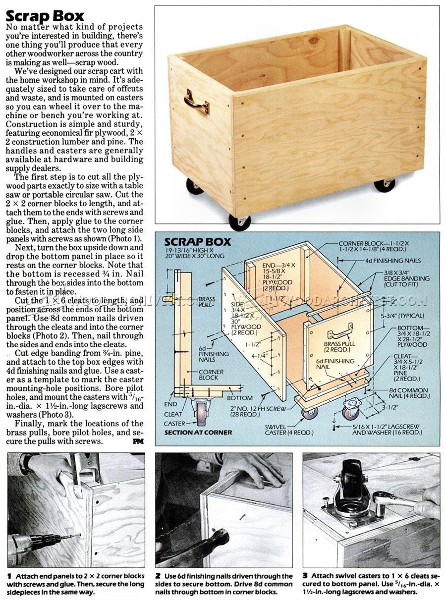 DIY Scrapbox Plans
 Scrap Box Plans • WoodArchivist