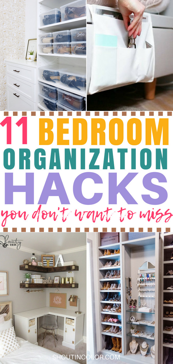 DIY Small Room Organization
 Bedroom Organization Hacks To Declutter Your Bedroom