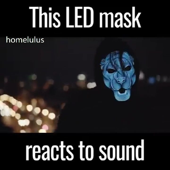 DIY Sound Masking
 Sound Reactive Mask Halloween [Video] [Video]