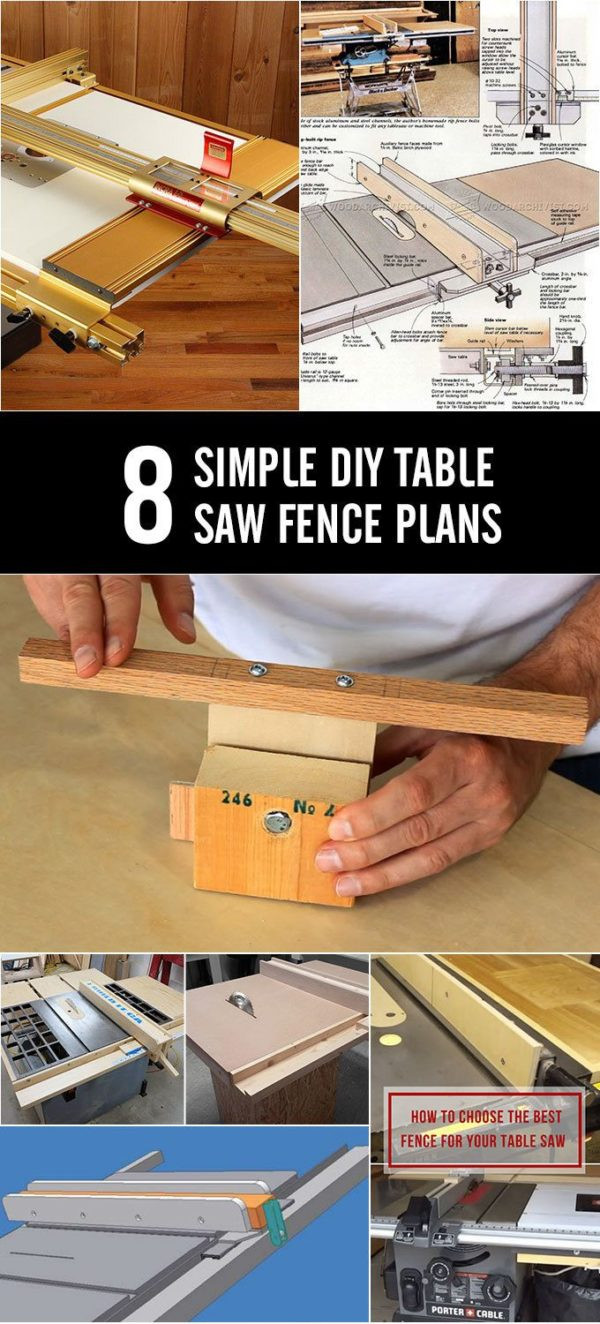 DIY Table Saw Fence Plans
 8 Simple DIY Table Saw Fence Plans You Can Build In Less 1