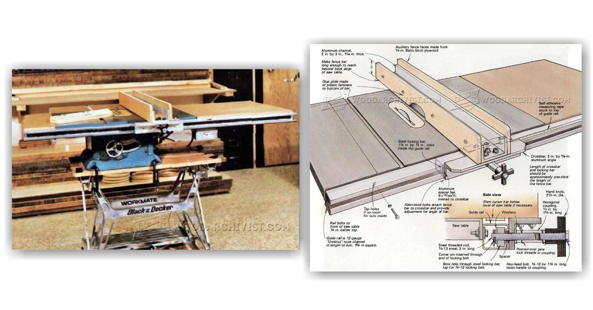 DIY Table Saw Fence Plans
 DIY Table Saw Fence • WoodArchivist