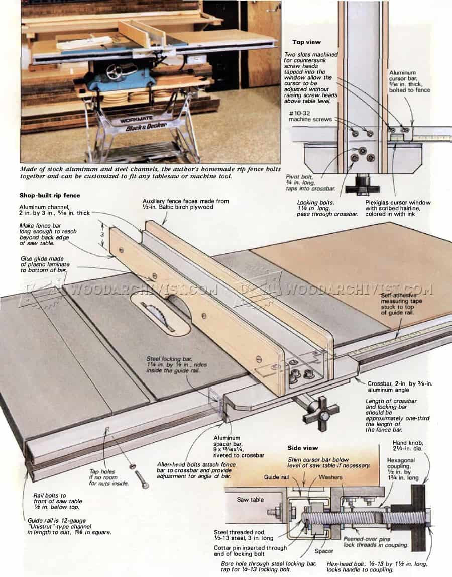 DIY Table Saw Fence Plans
 11 Homemade Table Saw Fences You Can DIY Easily