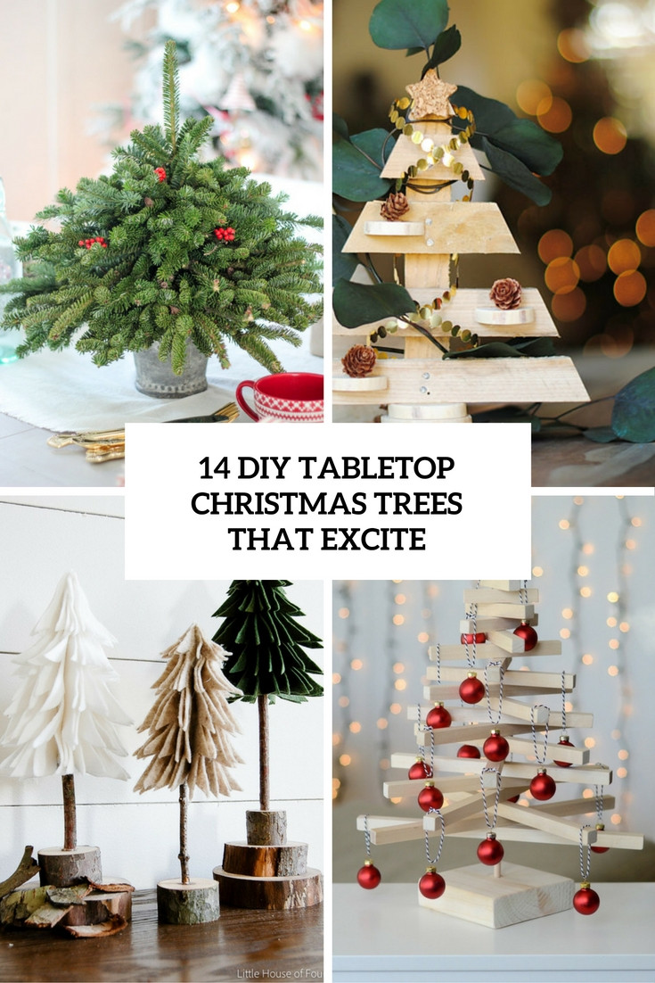 DIY Tabletop Christmas Tree
 14 DIY Tabletop Christmas Trees That Excite Shelterness