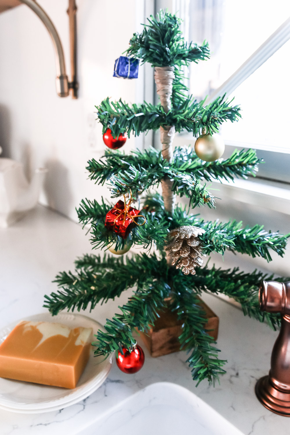 DIY Tabletop Christmas Tree
 DIY Mini Tabletop Christmas Tree The Weathered Fox