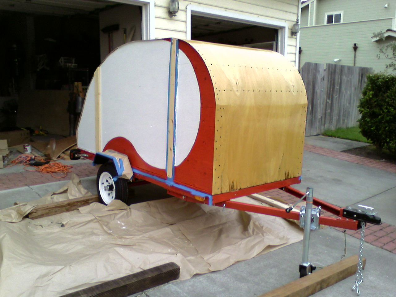 DIY Teardrop Trailer Plans
 Useful Homemade wood enclosed trailer