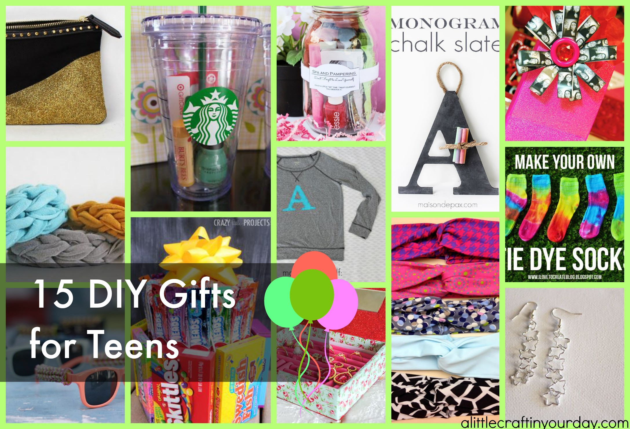 DIY Teenage Gifts
 DIY Gifts For Teens A Little Craft In Your Day