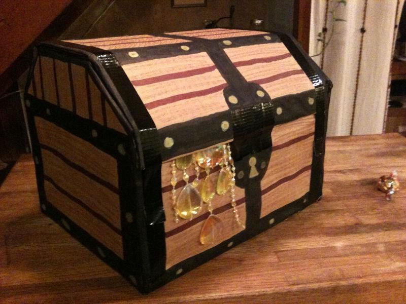 DIY Treasure Chest Box
 DIY Cardboard DIY Simple Cardboard Pirate Treasure Chest