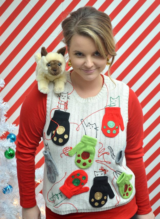 DIY Ugly Christmas Sweater Ideas
 34 DIY Ugly Christmas Sweaters For That Holiday Party