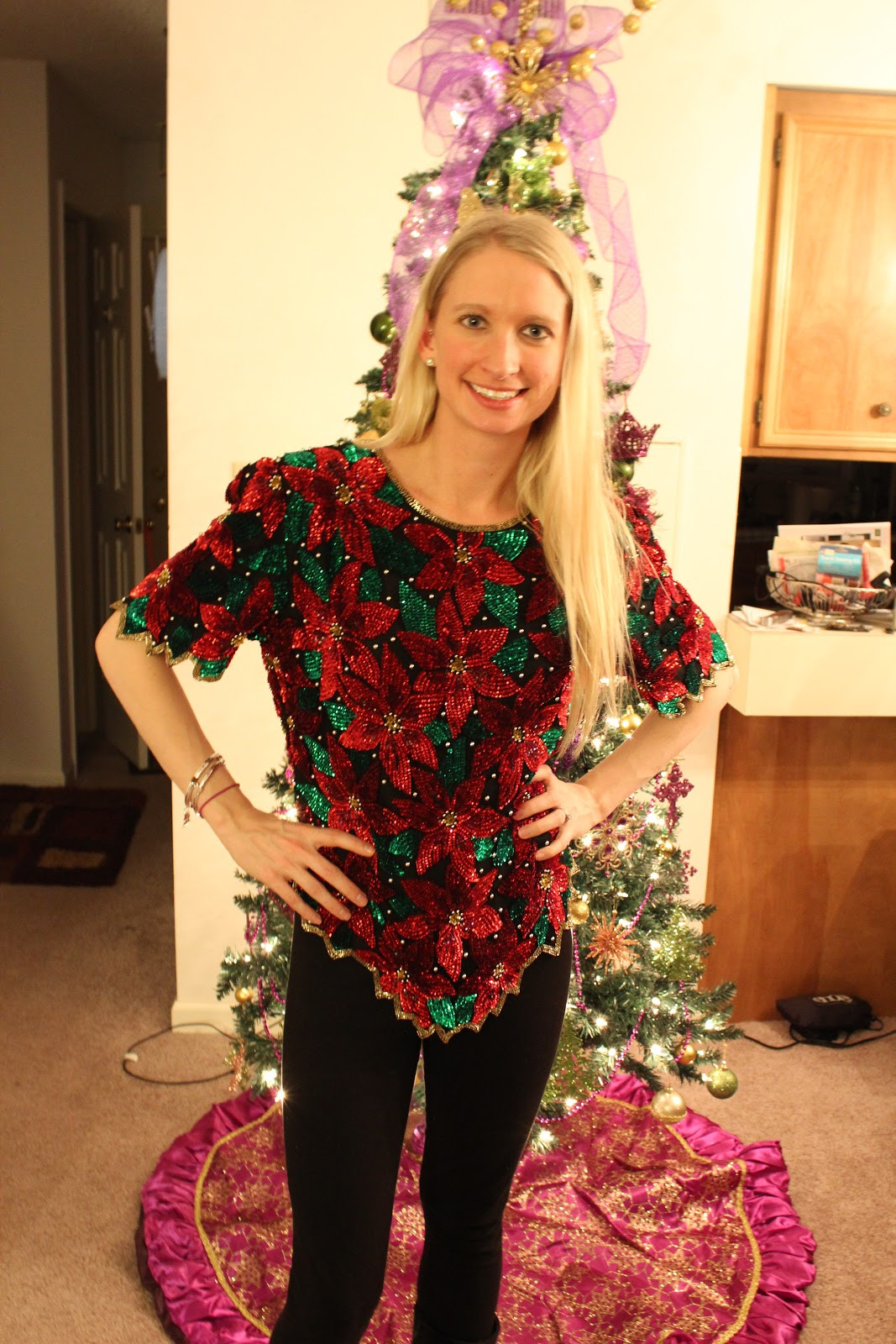 DIY Ugly Christmas Sweater Ideas
 Keepin it Thrifty What I Wore My Ugly Christmas Sweater