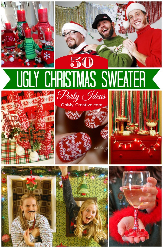 Diy Ugly Christmas Sweater Party Ideas
 15 Do It Yourself Ugly Christmas Sweaters Oh My Creative