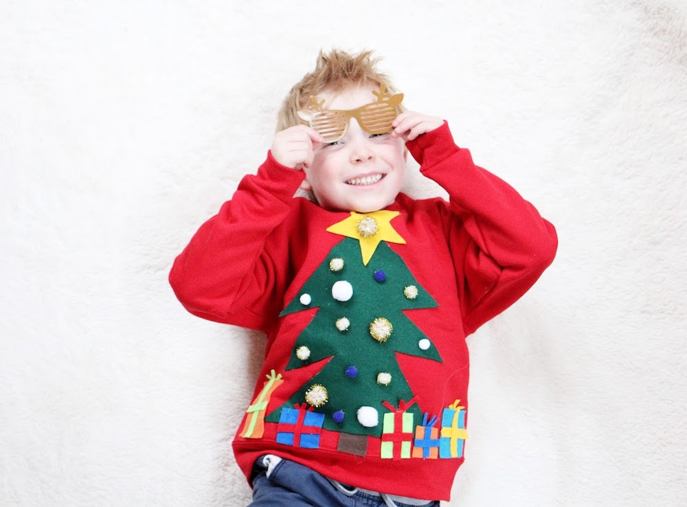 DIY Ugly Sweater For Kids
 DIY Ugly Christmas Sweater For Kids · The Girl in the Red