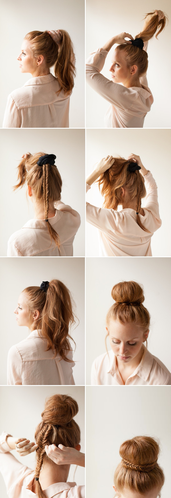 DIY Updos For Long Hair
 DIY Elegant Fishtail Bun Wedding Updos