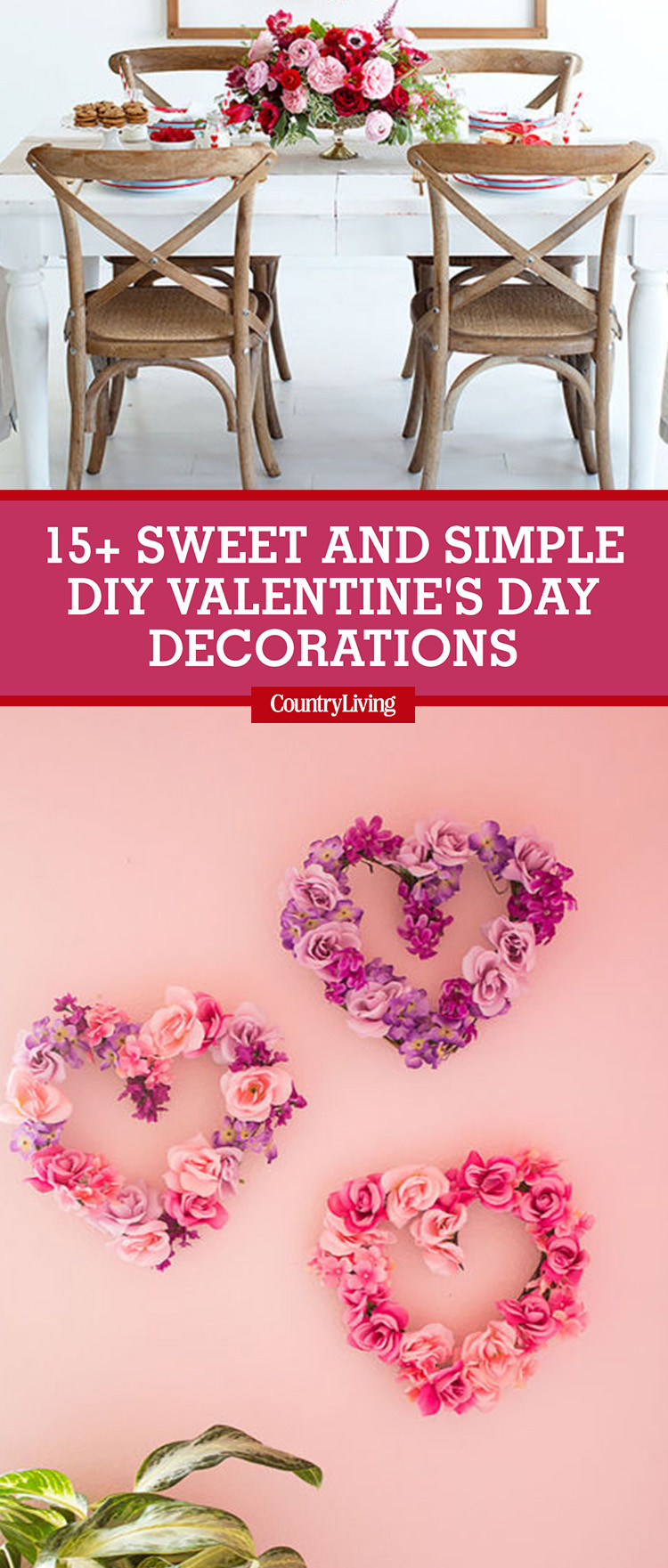 DIY Valentine Decorations
 18 Sweet and Simple DIY Valentine s Day Decorations