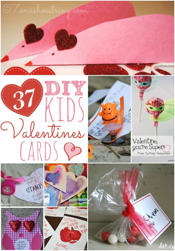 DIY Valentines Card For Kids
 37 DIY Kid s Valentine s Day Cards for Your Kids and Their