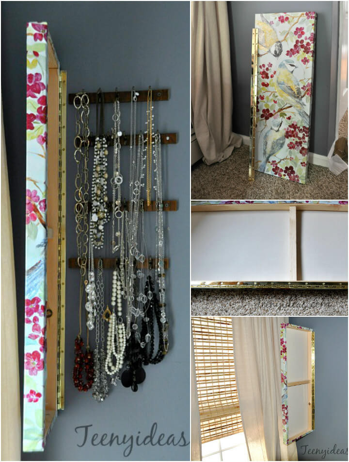 DIY Wall Hanging Jewelry Organizer
 100 DIY Jewelry Organizers & Storage Ideas Full