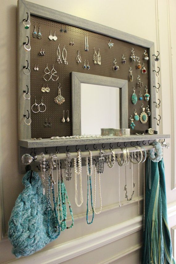 DIY Wall Hanging Jewelry Organizer
 15 Amazing DIY Jewelry Holder Ideas to Try