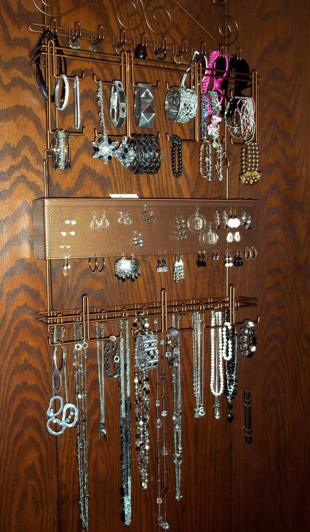 DIY Wall Hanging Jewelry Organizer
 36 Awesome Ideas of DIY Wall Jewelry Organizers