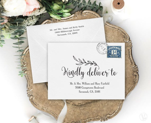 DIY Wedding Envelope
 Wedding Envelopes DIY Wedding Envelope Addressing Template