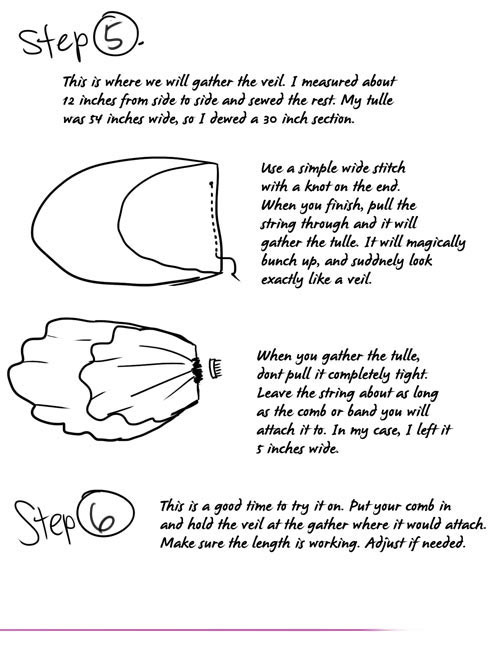 Diy Wedding Veil Pattern
 DIY Fingertip Veil with Blusher with Step By Step info
