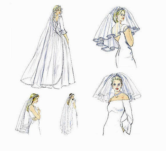 Diy Wedding Veil Pattern
 LiKE NeW BRIDAL VEIL PATTERN Wedding Veils Bridal Blusher