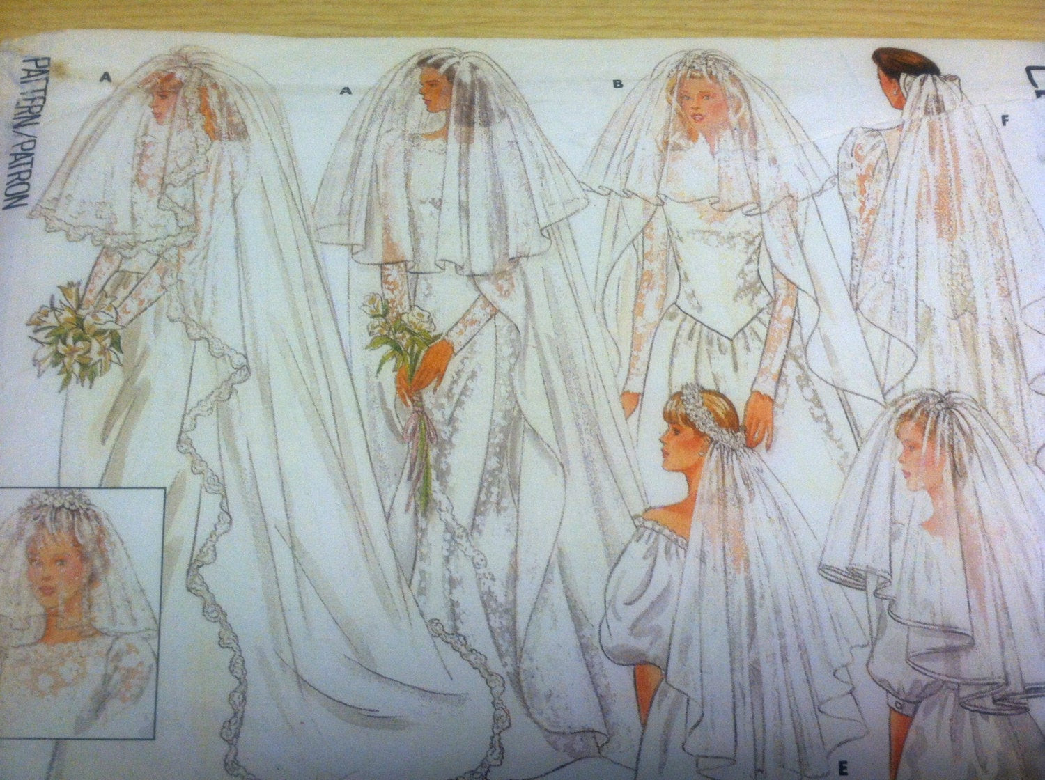 Diy Wedding Veil Pattern
 Vintage Butterick Sewing Pattern 4649 Bridal Veil dated 1987