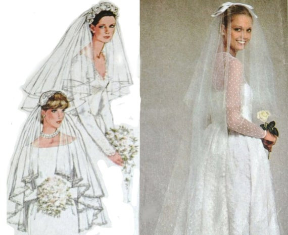 Diy Wedding Veil Pattern
 Wedding Veil Bridal Headpiece DIY Wedding Simplicity 9420