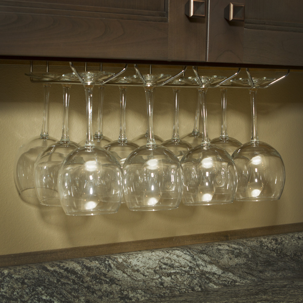 DIY Wine Glass Rack Under Cabinet
 Under Cabinet Wine Glass Stemware Holder Rack with