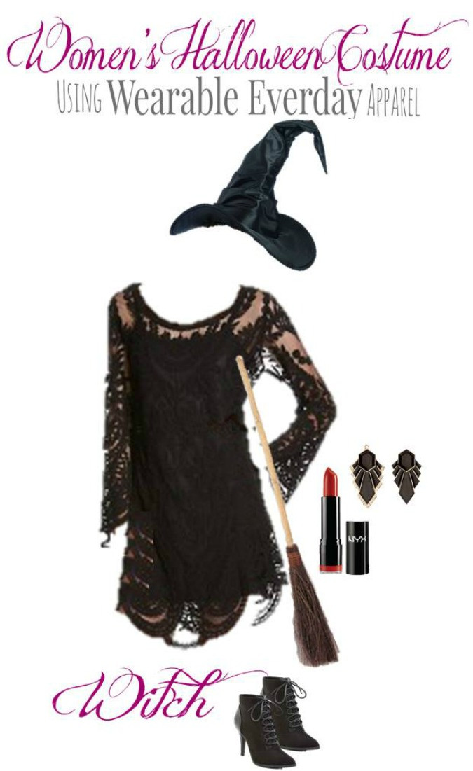 DIY Witch Costume
 Witch DIY Halloween Costume for Adults Style on Main