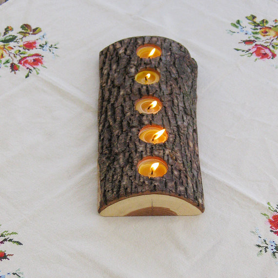 DIY Wood Candle Holders
 DIY tealight wood candle holder