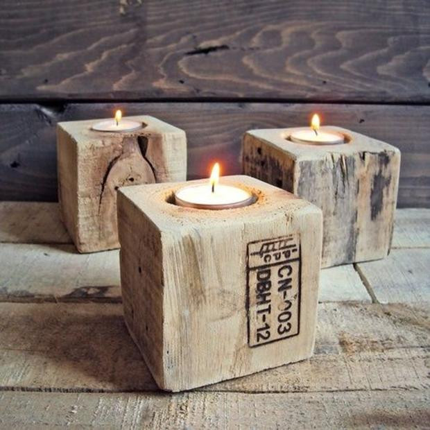 DIY Wood Candle Holders
 DIY Unique Candle Holder Ideas For Warm Romantic Winter Nights