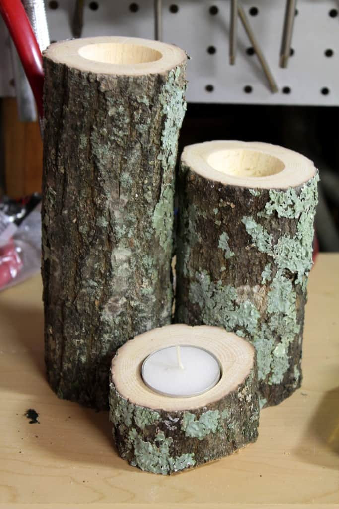 DIY Wood Candle Holders
 DIY Wood Candle Holders